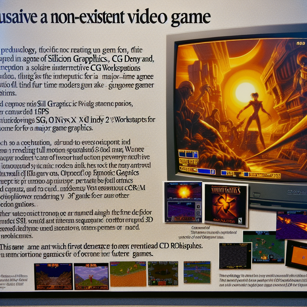 Final Fantasy VI: The Interactive CG Game. was a short demonstration produced by Square using characters and settings from Final Fantasy VI. Produced using new Silicon Graphics, Inc. (SGI) Onyx and Indy2 workstations acquired by Square. 3D models were made in Alias|Poweranimator and Animated in Softimage|3d, running at 15fps. The demo was Square's first foray into realtime 3D graphics, and many assumed it was a precursor to a new Final Fantasy title for the Nintendo 64 video game console, which also utilized SGI hardware. Square, however, had not yet committed to Nintendo's console at the time of the demo's production, and much of the technology demonstrated in the demo was later put to use in the rendering of full motion video sequences for Final Fantasy VII and subsequent games for the PlayStation. The Final Fantasy VI CG demo made for the Siggraph exhibition took 20 megabytes. The developers thought the demo had a visual impact, and there wasn't a question about which hardware Square would use in the future; to realize the promise of the demo, nothing but the CD-ROM format would suffice. the game never saw the light of day because Square never making games for the Nintendo 64 but us gamers can only drool over what it may have been