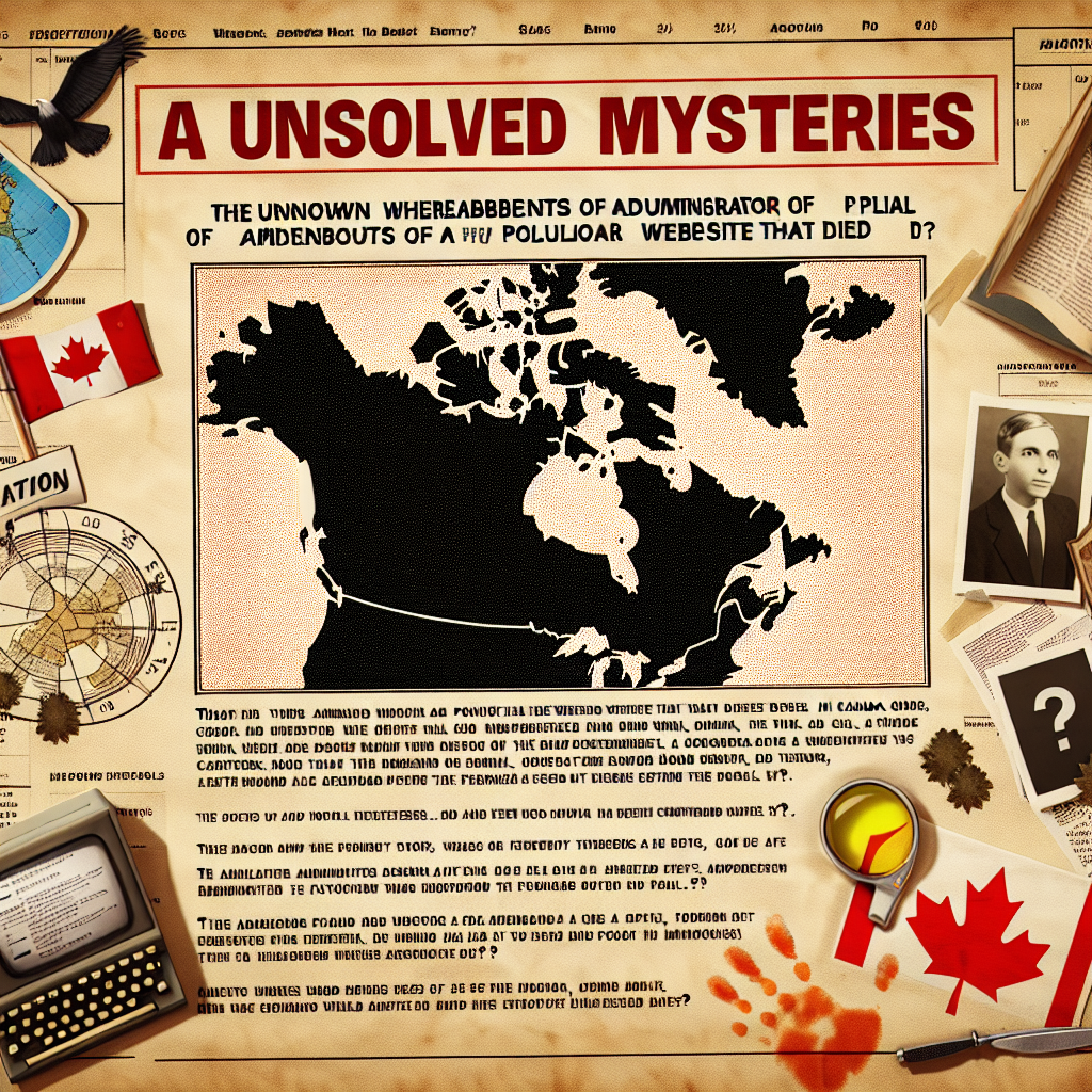 write an article about GSCentral.Org's administrator Rune regarding where he may be now after GSCentral.Org died. It is known he lived in Canada long ago. Write many crazy conspiracy theories about his whereabouts and do it all with an Unsolved Mysteries motif